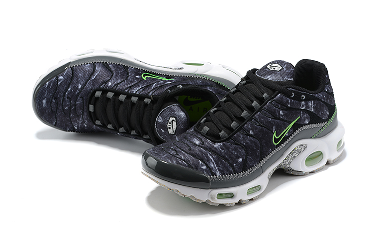 New Nike Air Max Plus Black Grey Green White Shoes